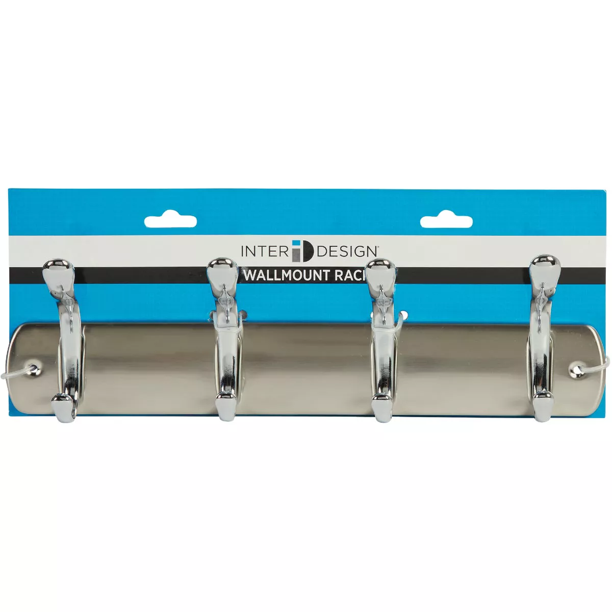 iDesign Bruschia Brushed Nickel 4-Hook Rack - photo 2