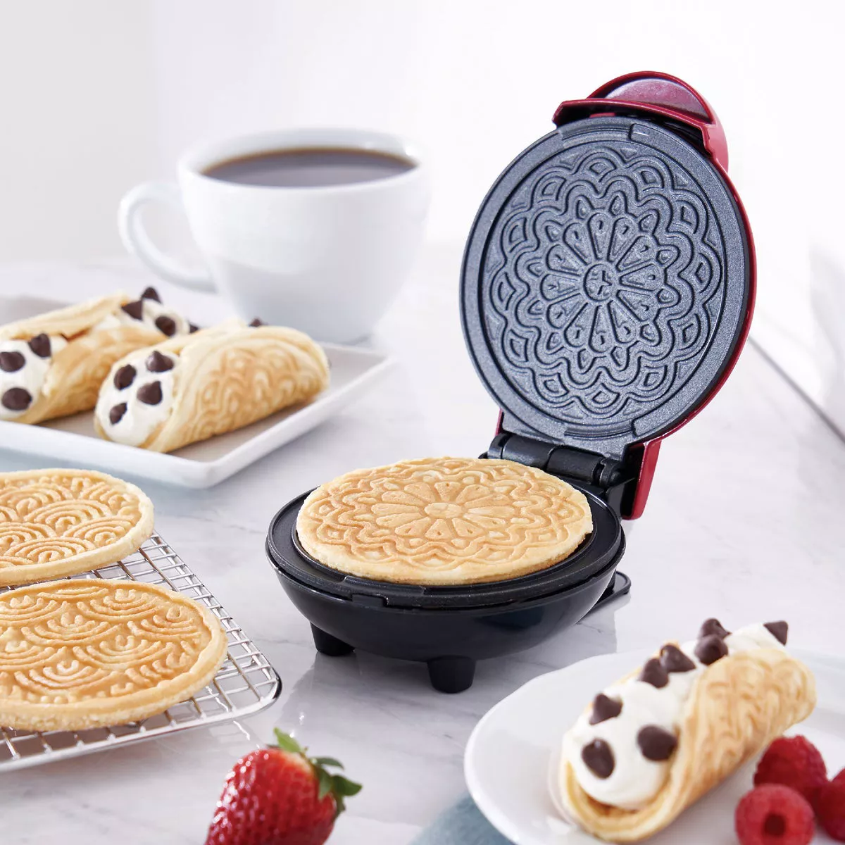 Dash 4 In. Pizzelle Mini Waffle Maker - photo 3