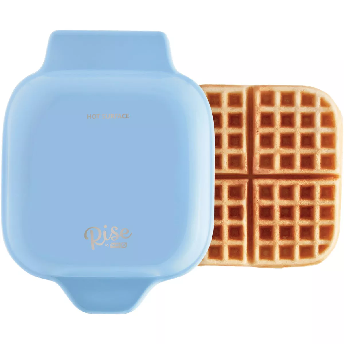 Rise By Dash 7 In. Blue Waffle Maker