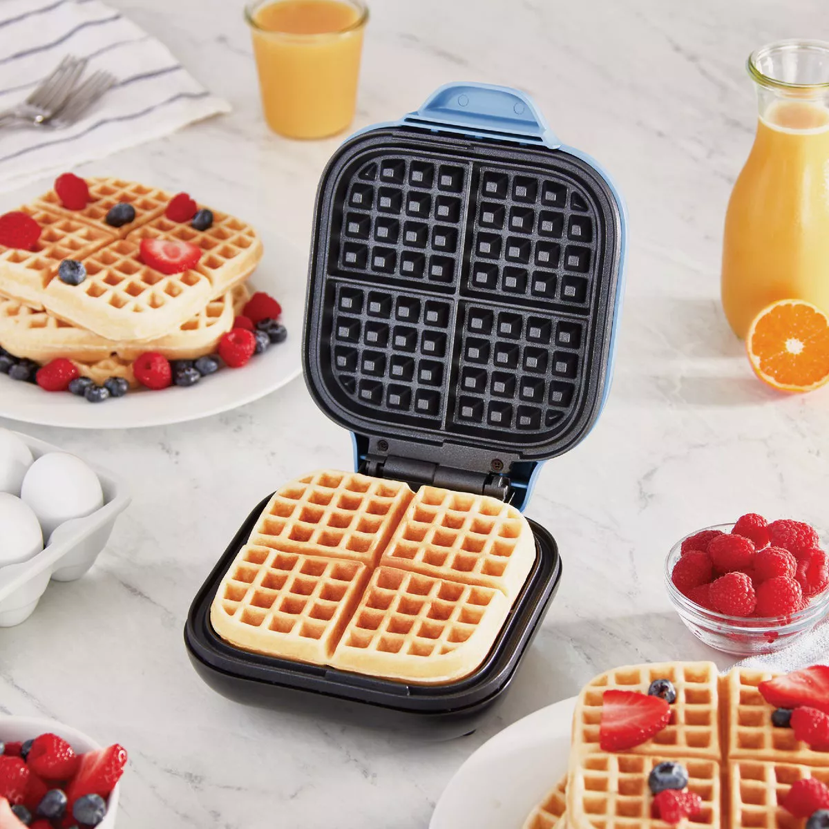 Rise By Dash 7 In. Blue Waffle Maker - photo 3