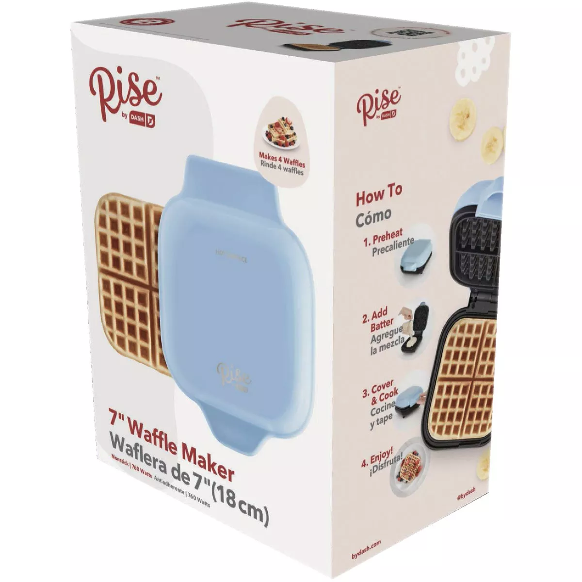 Rise By Dash 7 In. Blue Waffle Maker - photo 2
