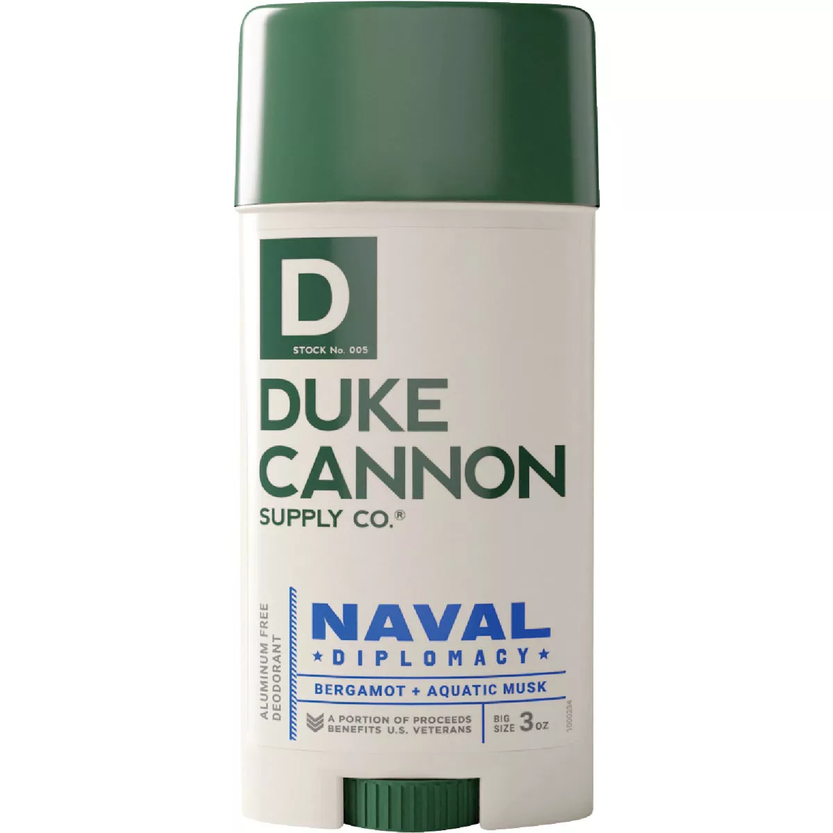 Duke Cannon 3 Oz. Naval Diplomacy Natural Deodorant