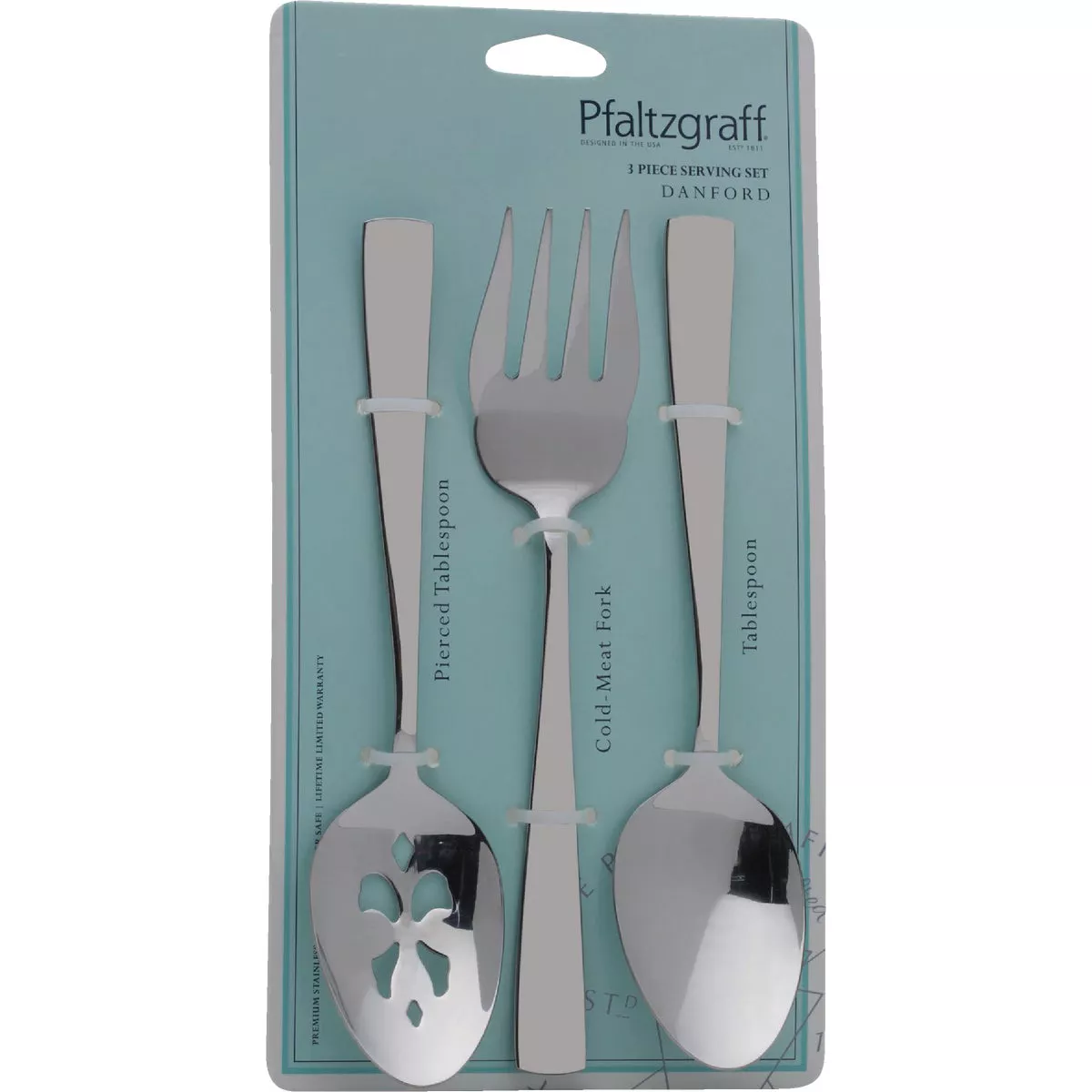 Pfaltzgraff Danford 18.0 Stainless Steel Serving Set (3-Piece) - photo 2