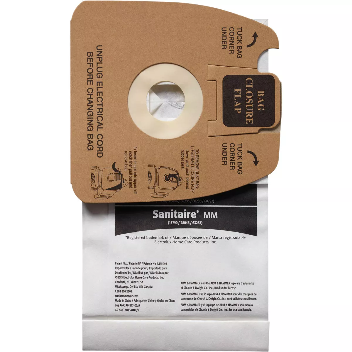 Arm & Hammer Eureka/Sanitaire MM Vacuum Cleaner Bag (3-Pack) - photo 3