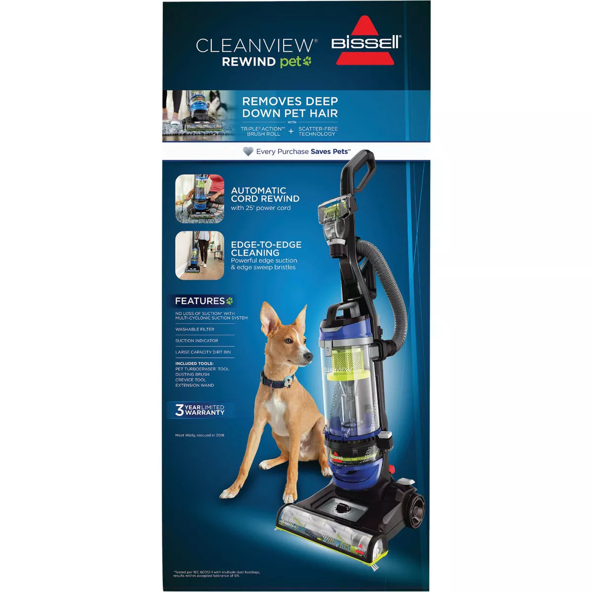 Bissell Cleanview Rewind Pet Upright Vacuum Cleaner - photo 2