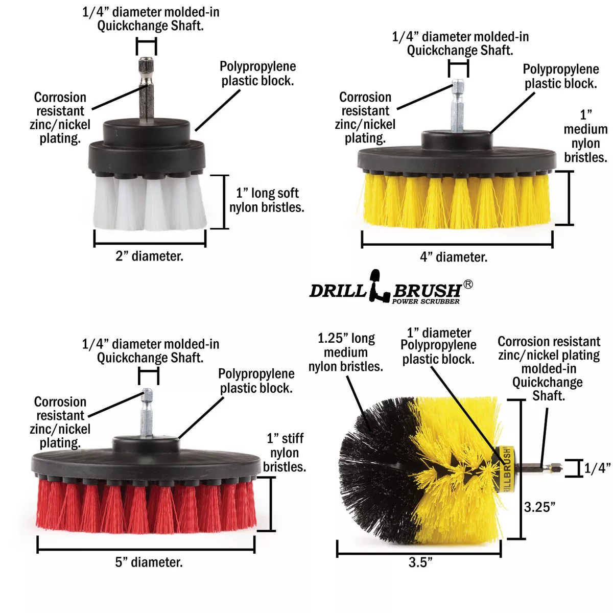 Drillbrush Variety Brush (4 Piece) - photo 6