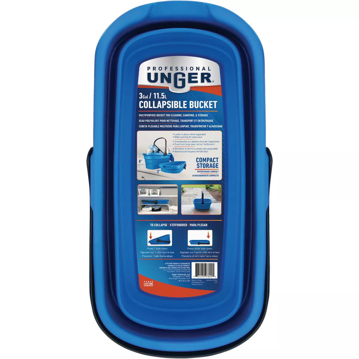 Unger Professional 3 Gal. Collapsible Bucket