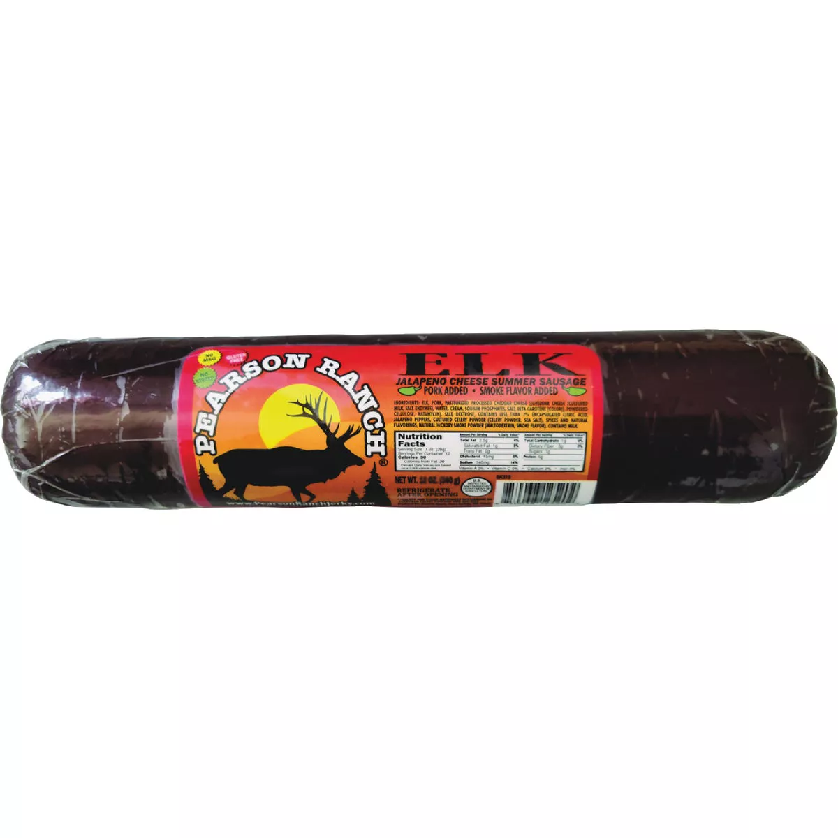 Pearson Ranch 10 Oz. Elk Jalapeno Cheese Summer Sausage