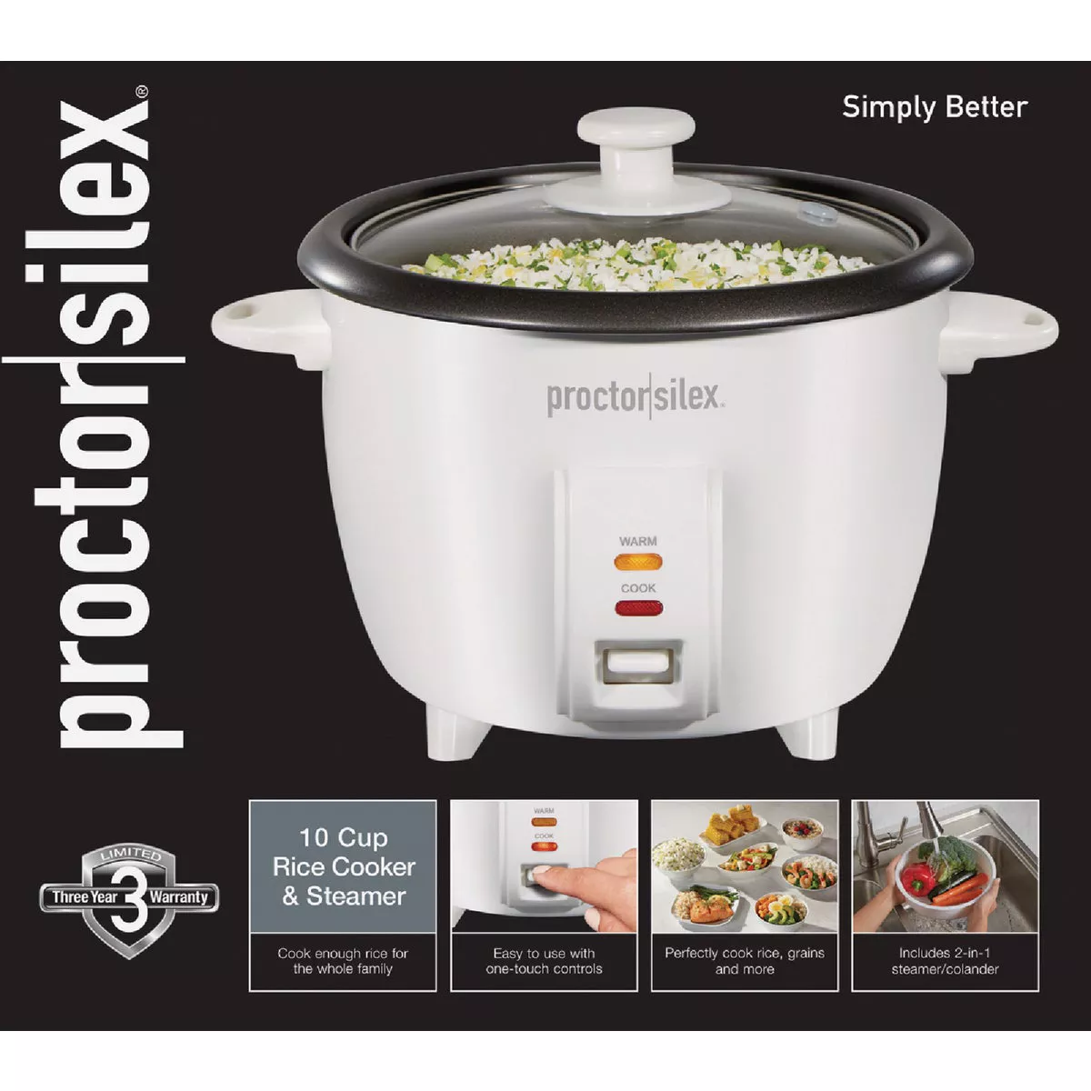 Proctor Silex 10-Cup Rice Cooker - photo 2