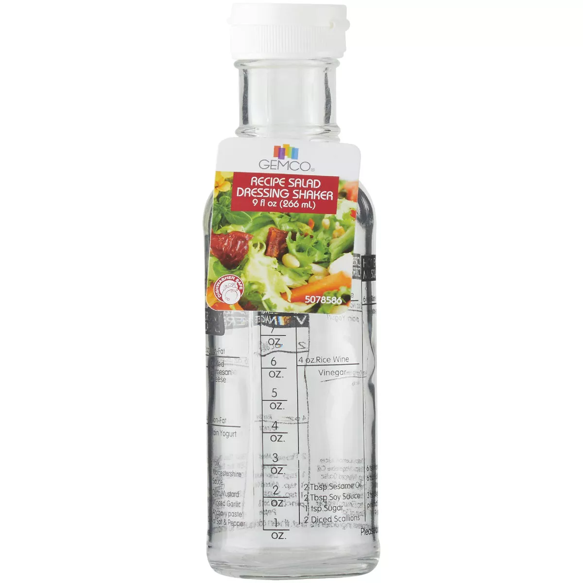 Gemco 9 Oz. Glass Salad Dressing Bottle - photo 2