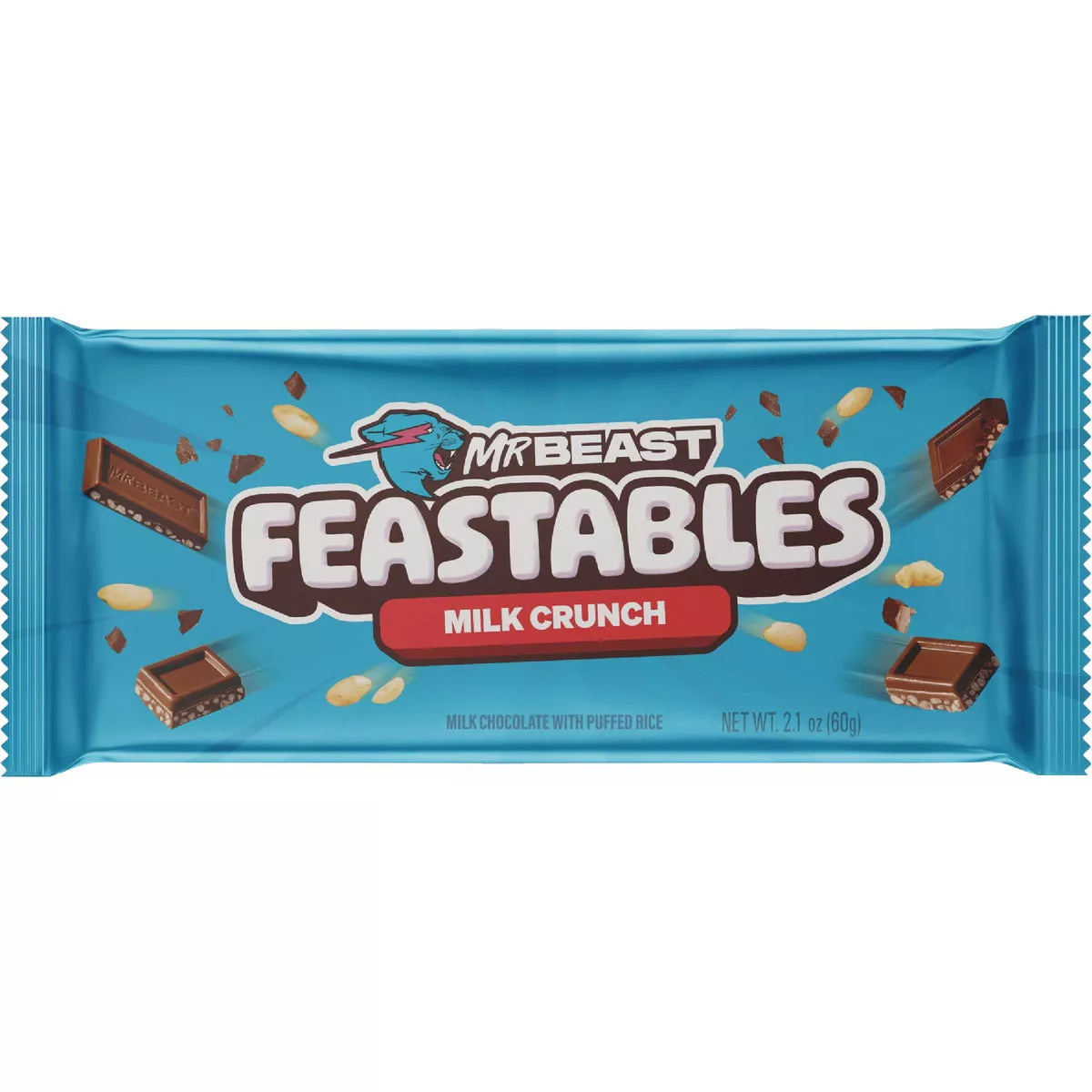 Feastables Chocolate White Cookie & Creme Candy Bar