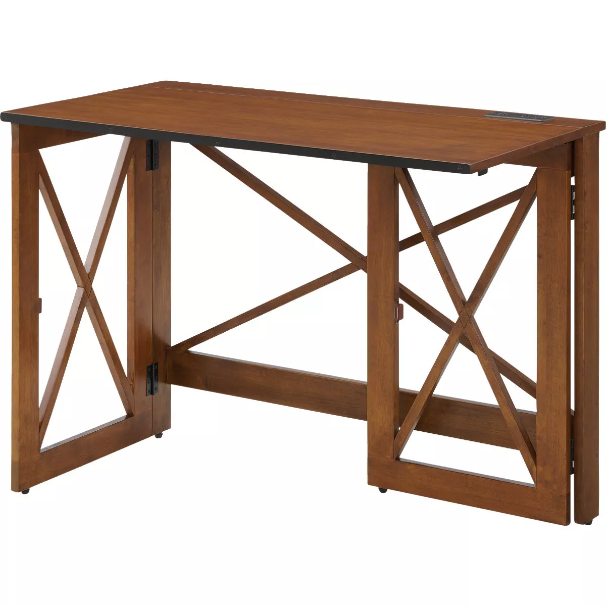 Stakmore 29.25 In. x 40 In. Fruitwood Folding Desk with USB Charge Port - photo 2