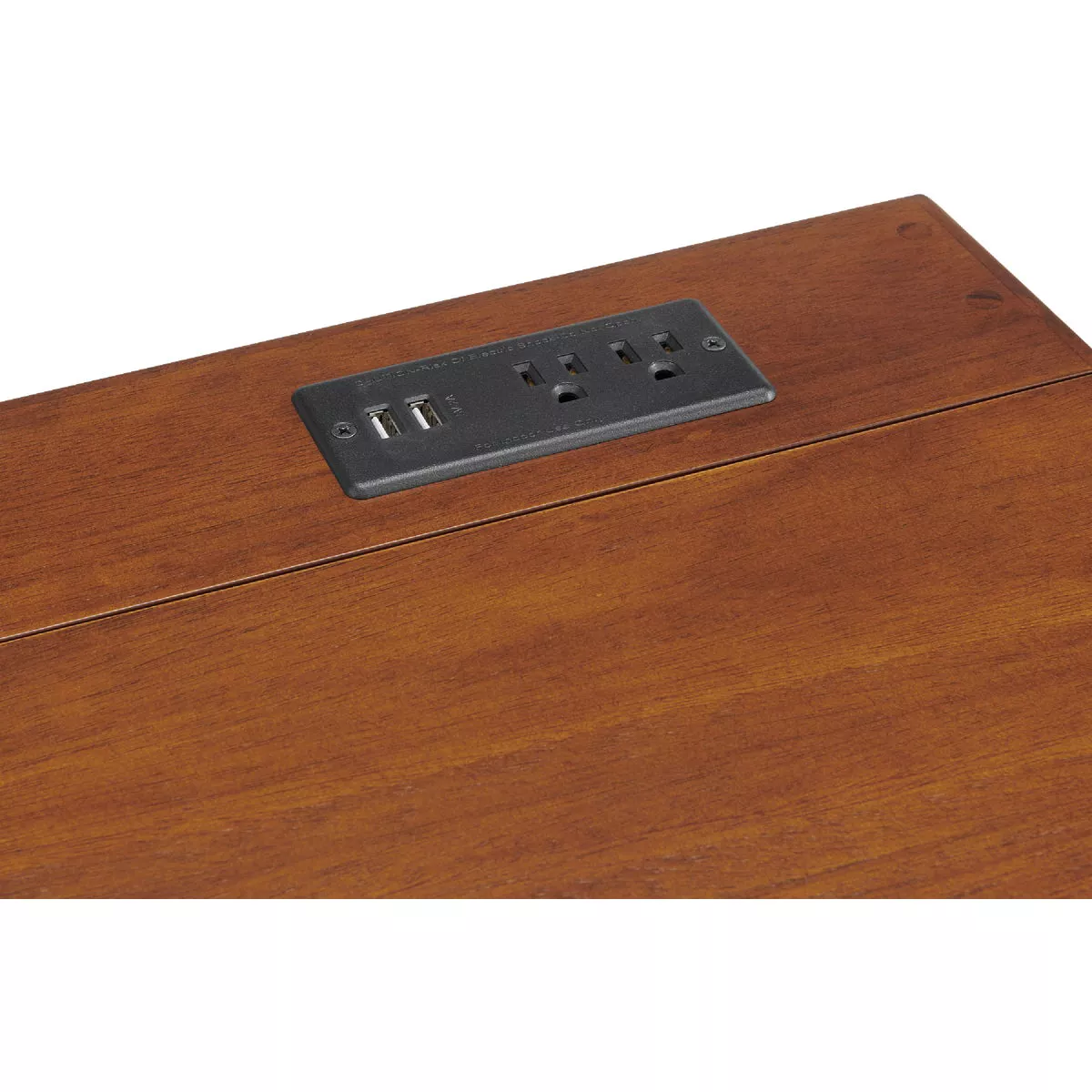 Stakmore 29.25 In. x 40 In. Fruitwood Folding Desk with USB Charge Port - photo 3