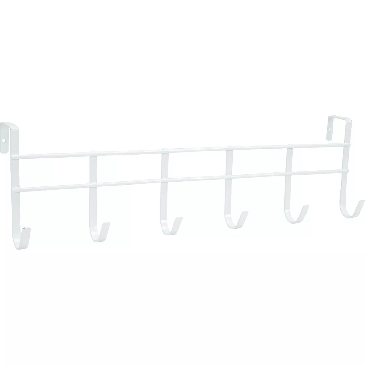 Spectrum White Over-The-Door Hook Rail with 6 Hooks - photo 2