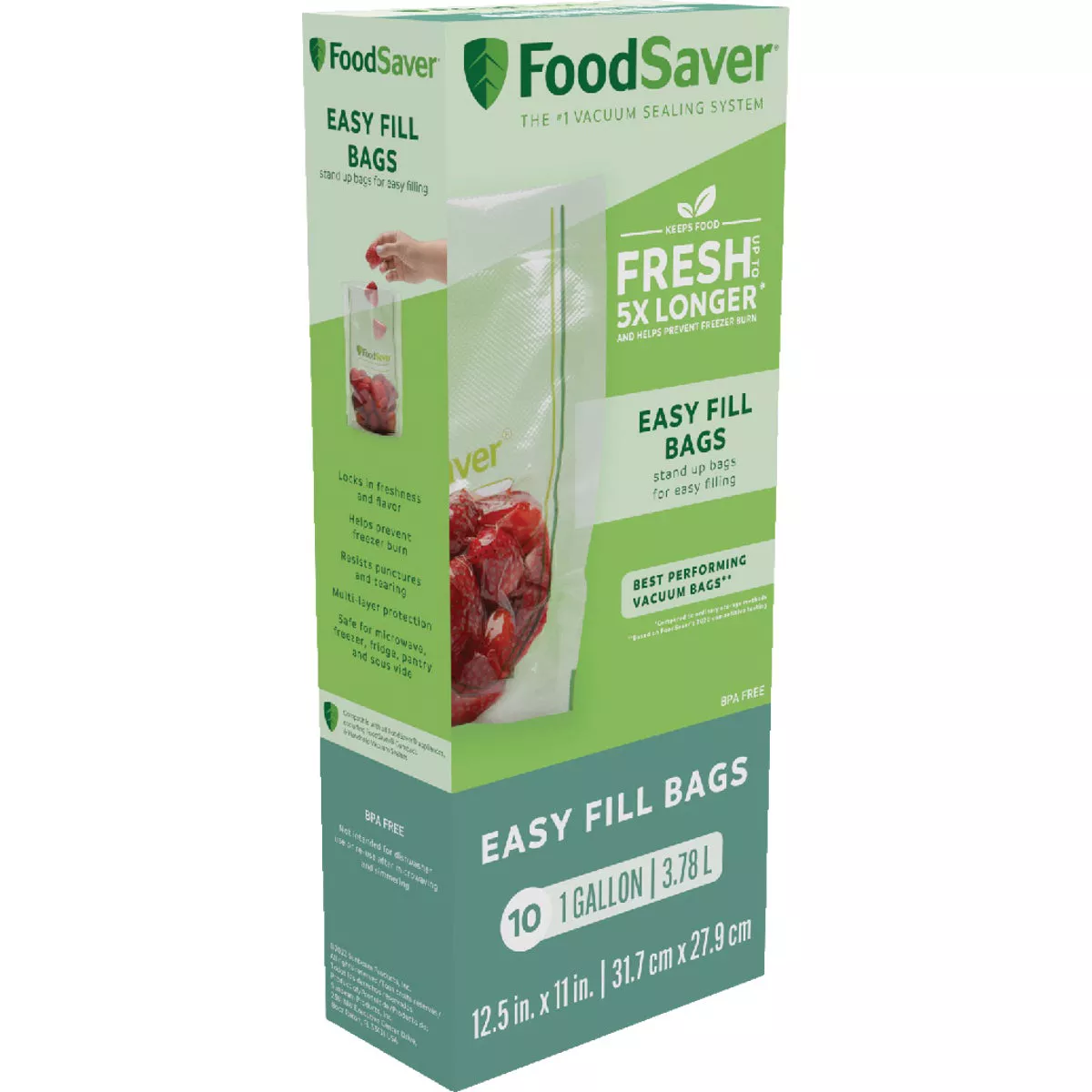 FoodSaver Easy Fill Gal. Vacuum Sealer Bags (10-Count) - photo 2