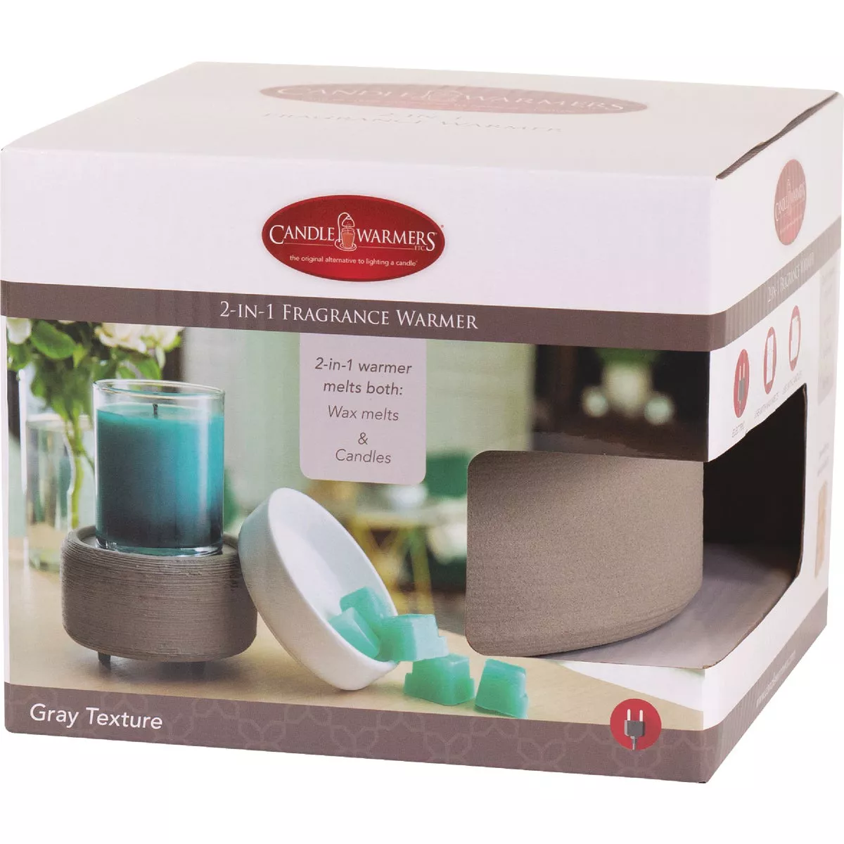 Candle Warmers 2-in-1 Classic Warmer - Gray Texture - photo 2