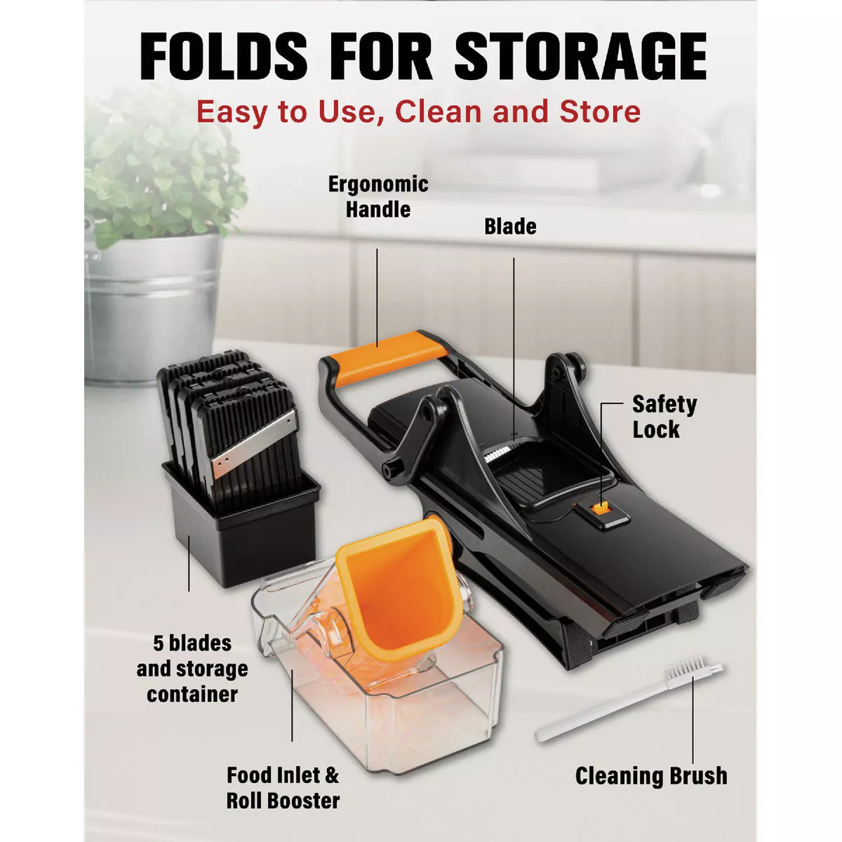 NutriSlicer Mandoline 5-In-1 Multi-Functional Portable Cutter - photo 5