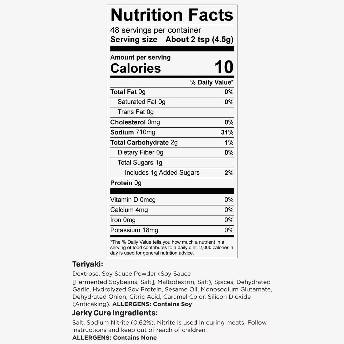 Nesco Teriyaki Jerky Seasoning, 6 Lb. Yield - photo 3