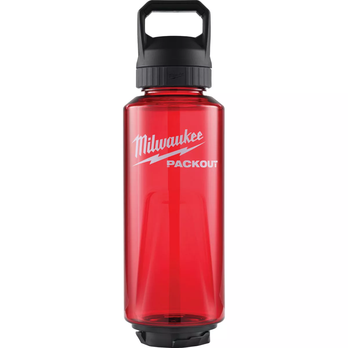 Milwaukee PACKOUT 48 Oz. Plastic Bottle with Chug Lid, Red