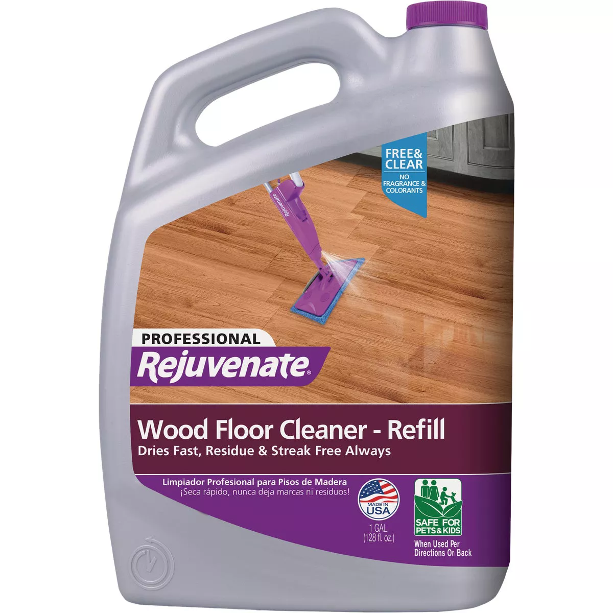 Rejuvenate 128 Oz. Wood Floor Cleaner Refill