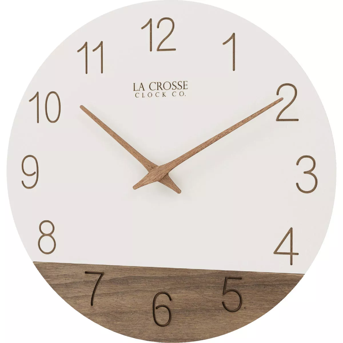 La Crosse Clock Co. 12 In. Sierra Wood Wall Clock