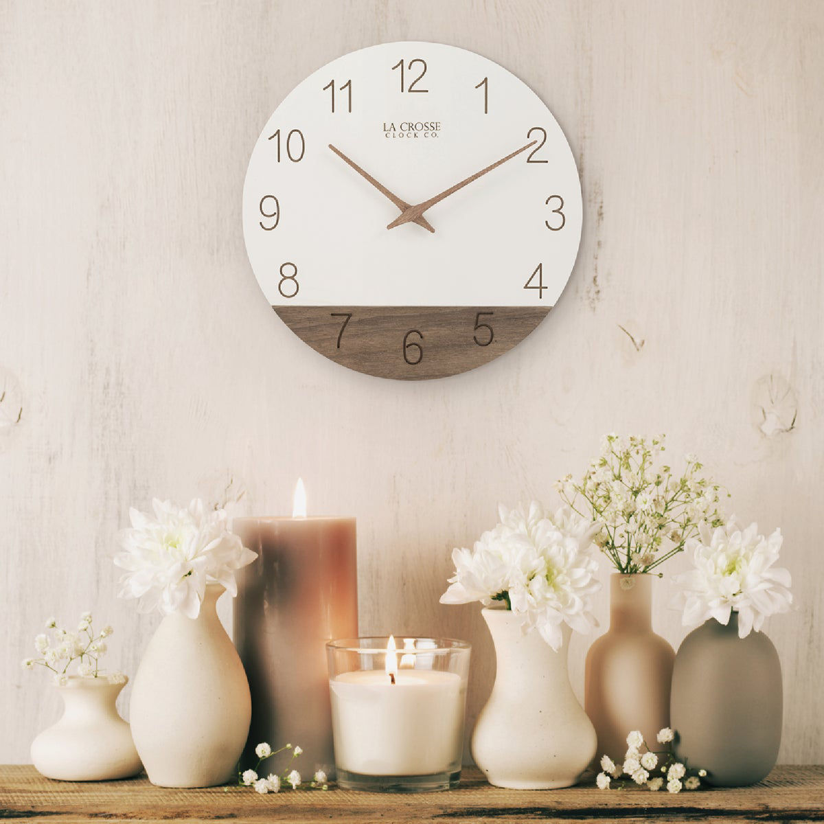 La Crosse Clock Co. 12 In. Sierra Wood Wall Clock Do it Best
