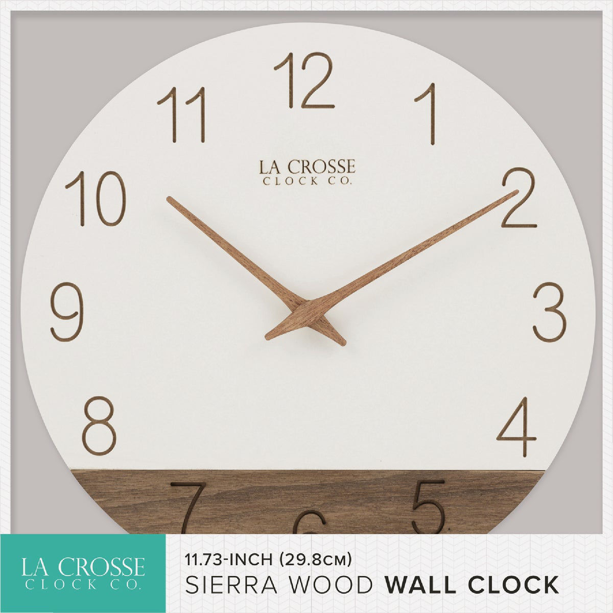La Crosse Clock Co. 12 In. Sierra Wood Wall Clock Do it Best