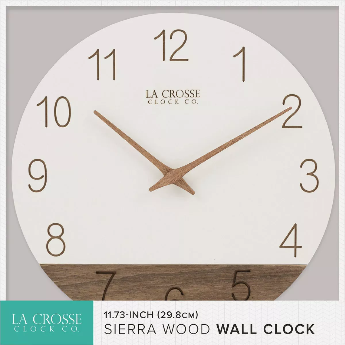 La Crosse Clock Co. 12 In. Sierra Wood Wall Clock - photo 5