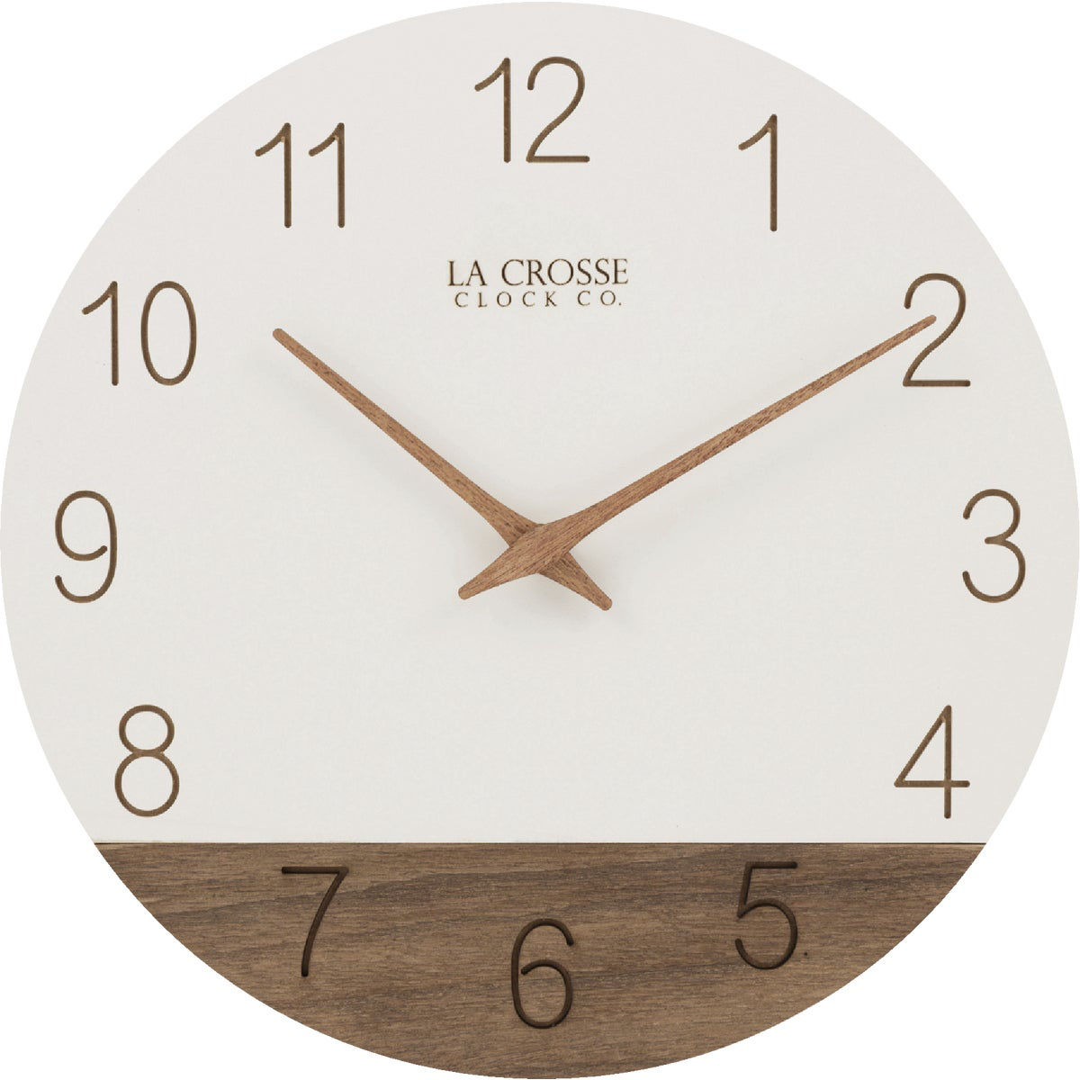 La Crosse Clock Co. 12 In. Sierra Wood Wall Clock Do it Best