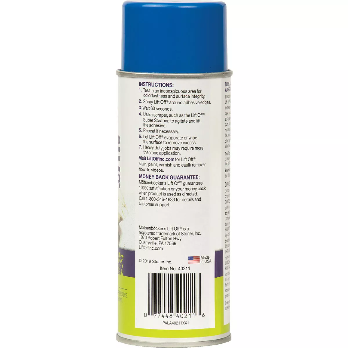 Motsenbocker's Lift-Off 12 Oz. Aerosol Tape, Label & Adhesive Remover - photo 2
