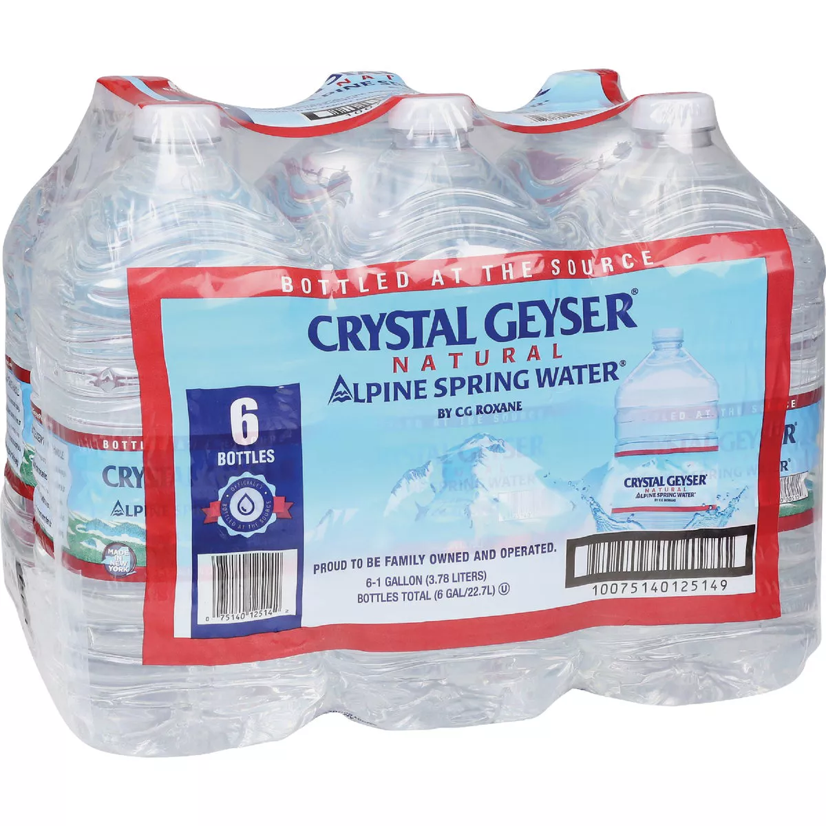 Crystal Geyser Alpine Spring 1 Gal. Water (6-Pack)