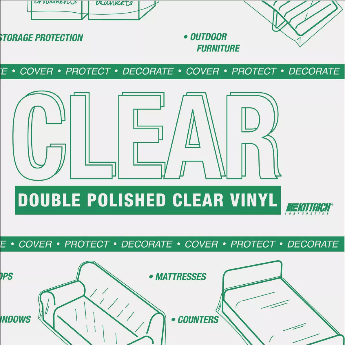 Magic Cover 54 In. x 36 Yd. Clear Medium Yard Goods Versatile Covering - photo 3