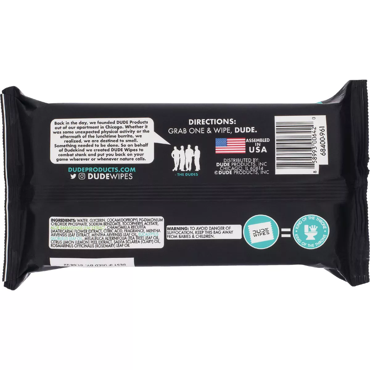 Dude Wipes Mint Chill Flushable Wipes (48-Count) - photo 2