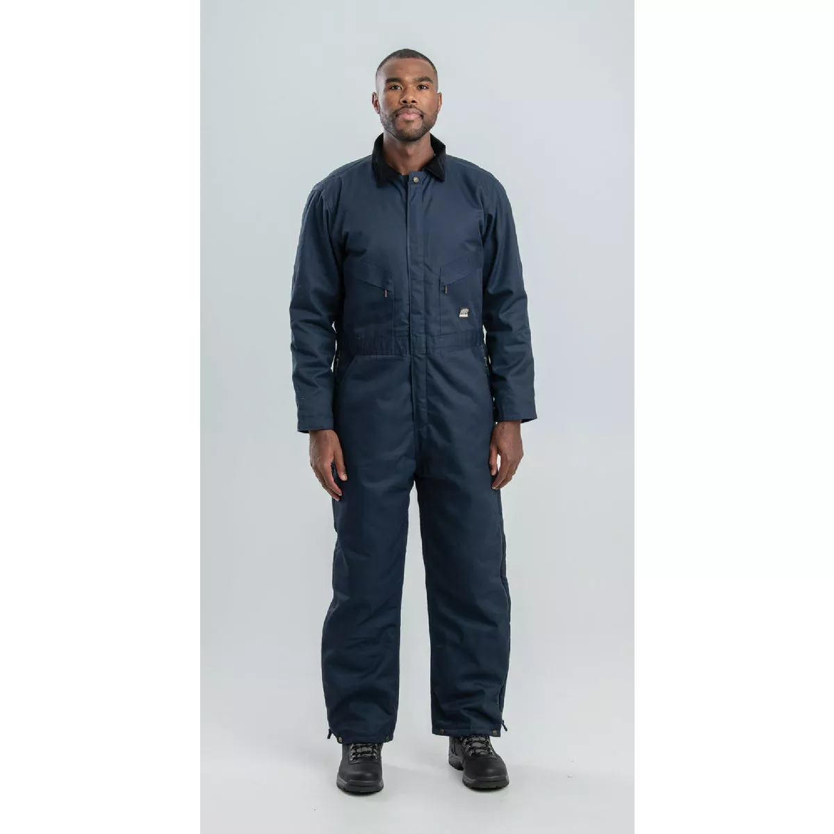 Berne Men's 2XL Regular Navy Heritage Twill Insulated Coverall