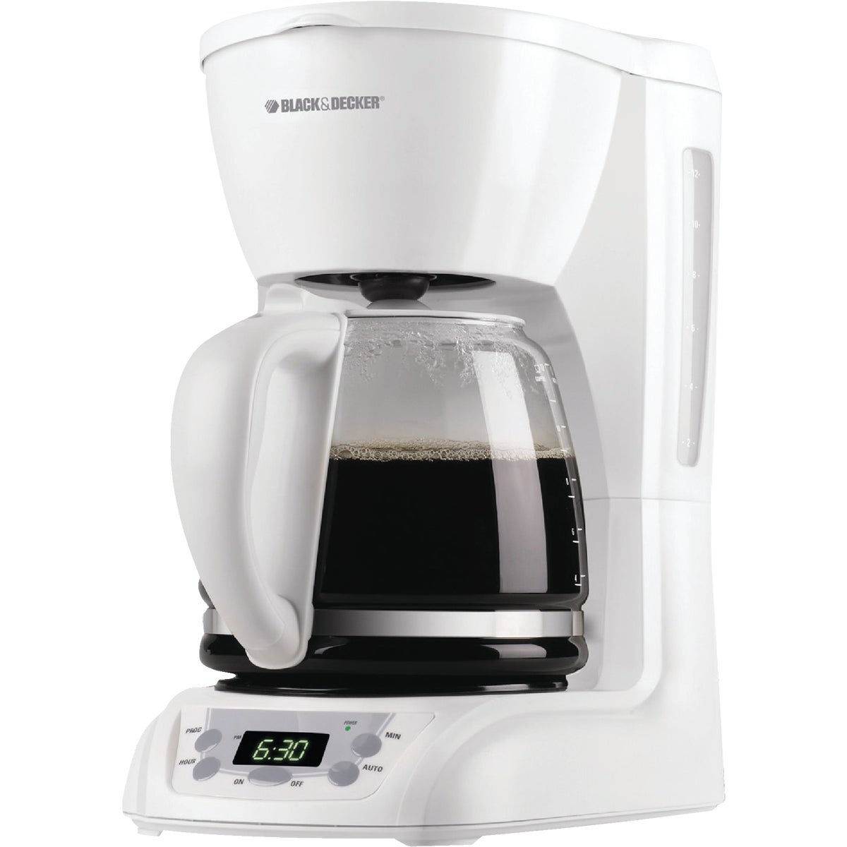 Black & Decker - Cm1160w - 12-Cup Programmable Coffeemaker - White