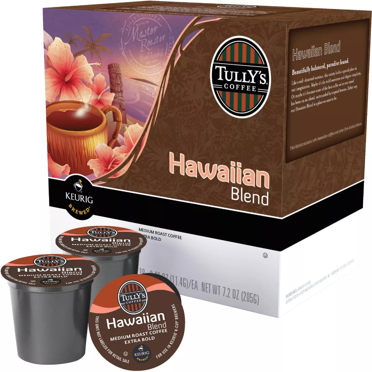 Keurig Tully's Hawaiian Blend K-Cup (18-Pack)