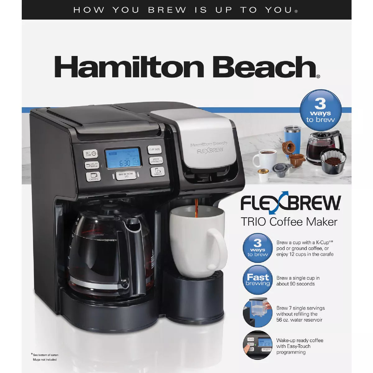 Hamilton Beach FlexBrew Trio 12 Cup Black Coffee Maker - photo 3