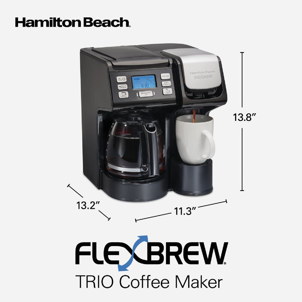Hamilton Beach FlexBrew Trio 12 Cup Black Coffee Maker Do it Best