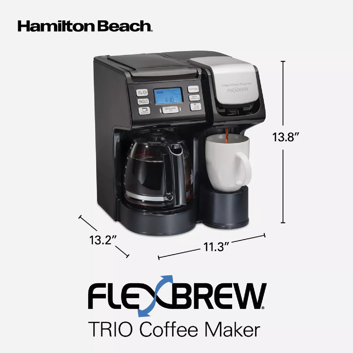 Hamilton Beach FlexBrew Trio 12 Cup Black Coffee Maker - photo 9