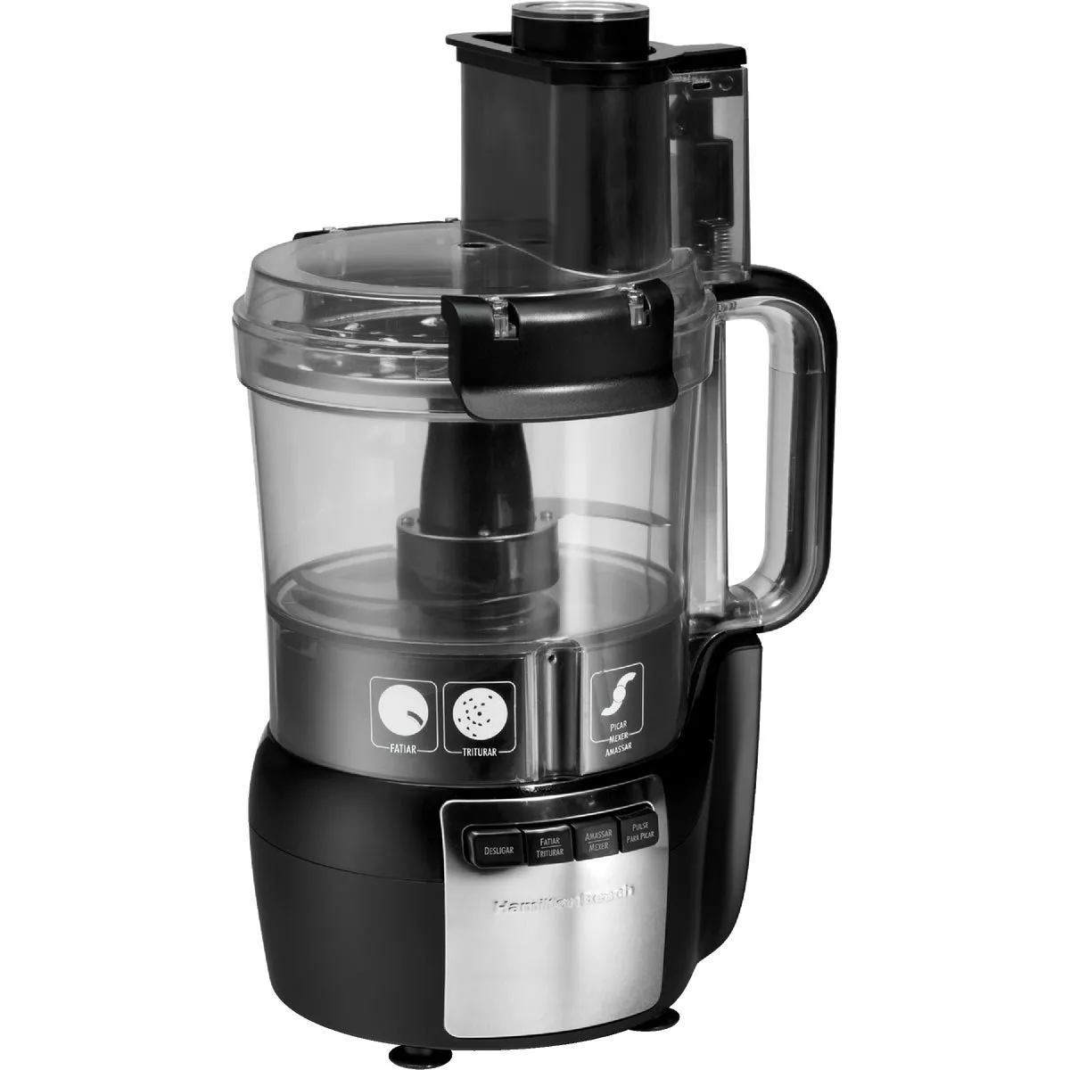 Hamilton Beach Stack & Snap 10-Cup Black Food Processor with Big Mouth - photo 3