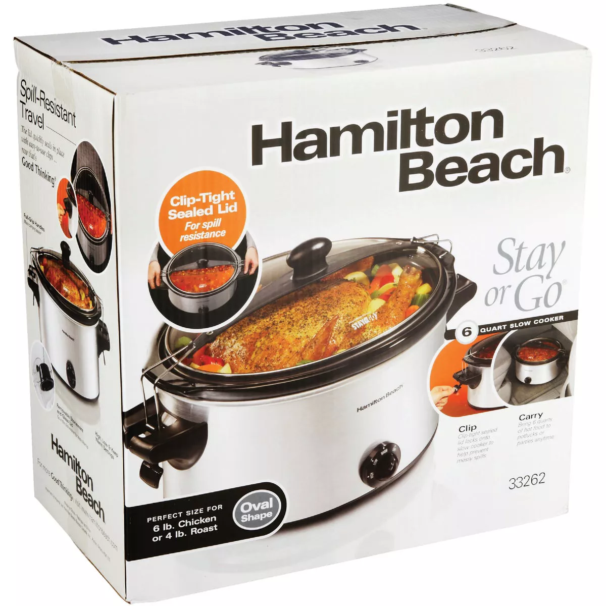 Hamilton Beach Stay or Go 6 Qt. Stainless Steel Slow Cooker - photo 2