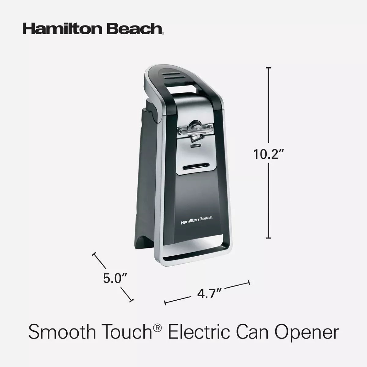 Hamilton Beach Smooth Touch Chrome Electric Can Opener with Easy-Touch Opening Lever - photo 2
