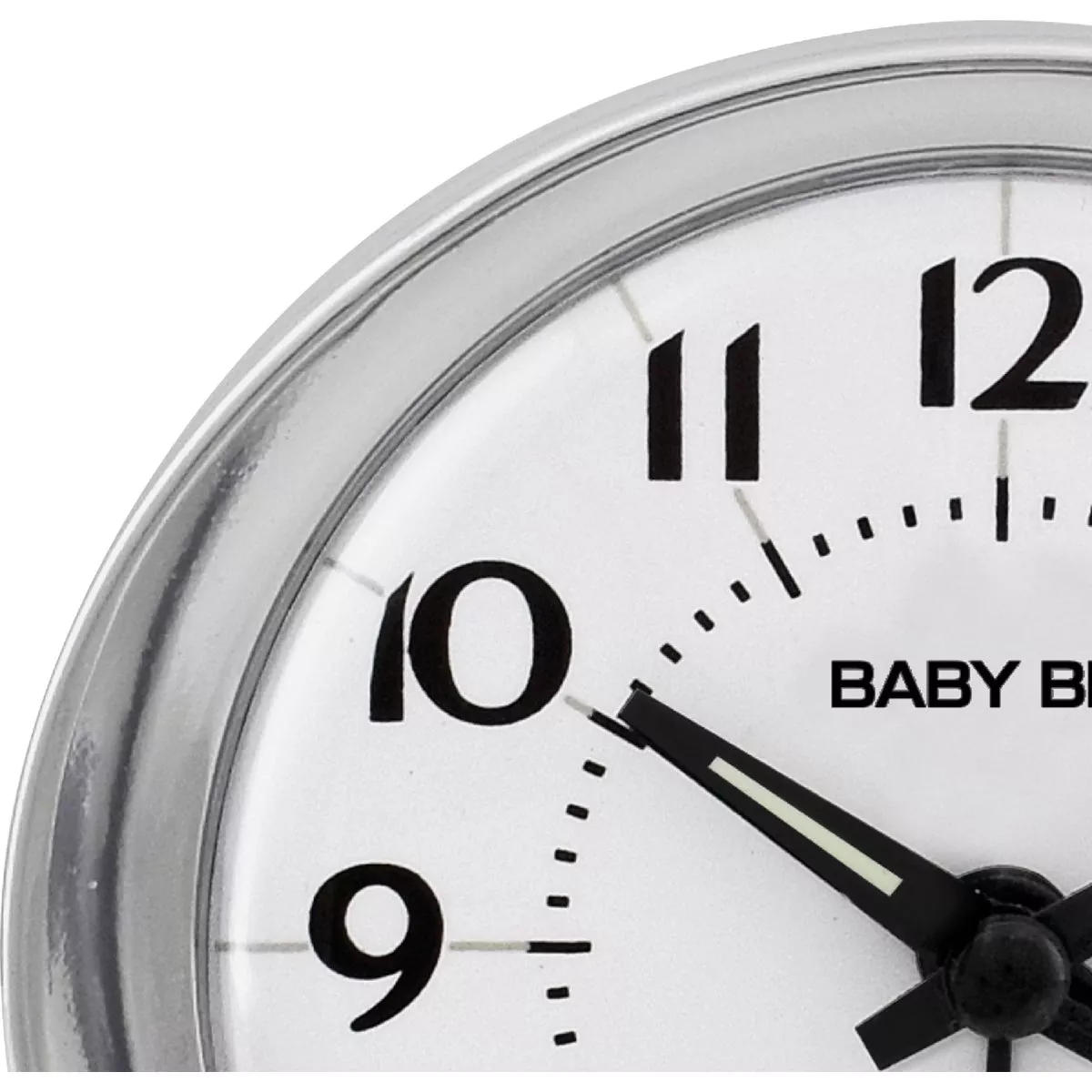 Westclox Baby Ben Silver Classic Style Battery Operated Alarm