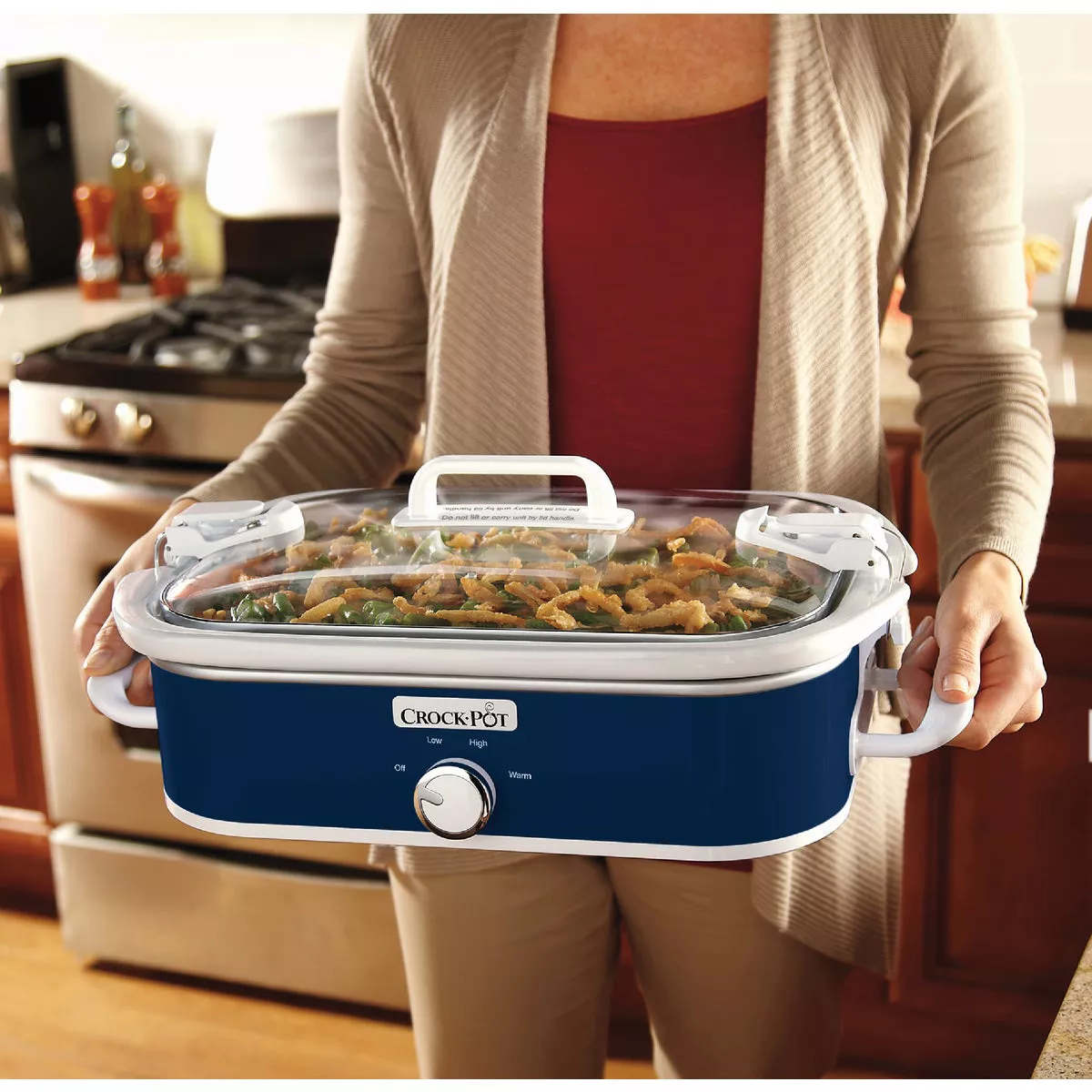 Crock-Pot Casserole Crock 3.5 Qt. Navy Blue Slow Cooker - photo 2