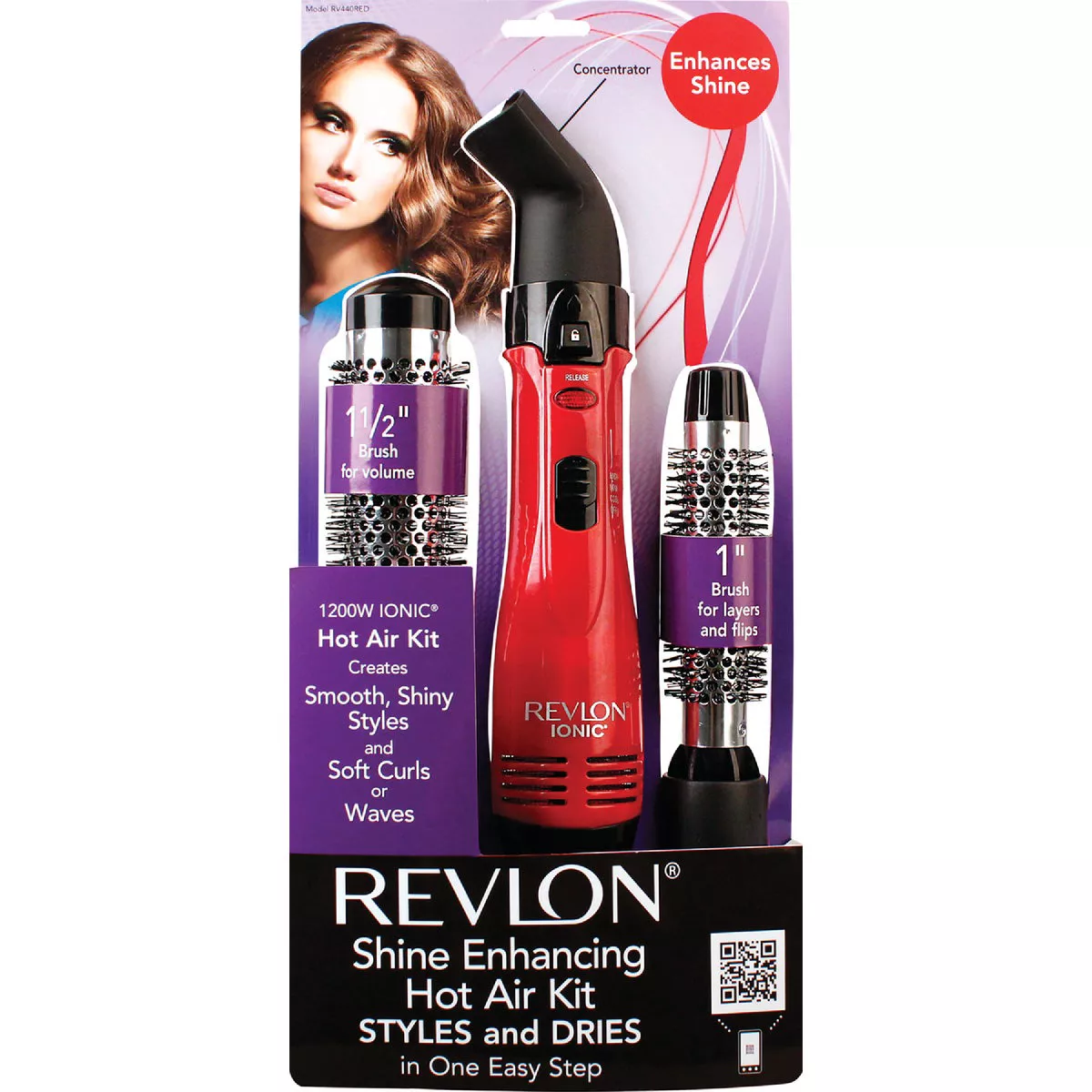 Revlon Iconic 1-1/2 In. Tangle-free Swivel Hot Air Styler - photo 2