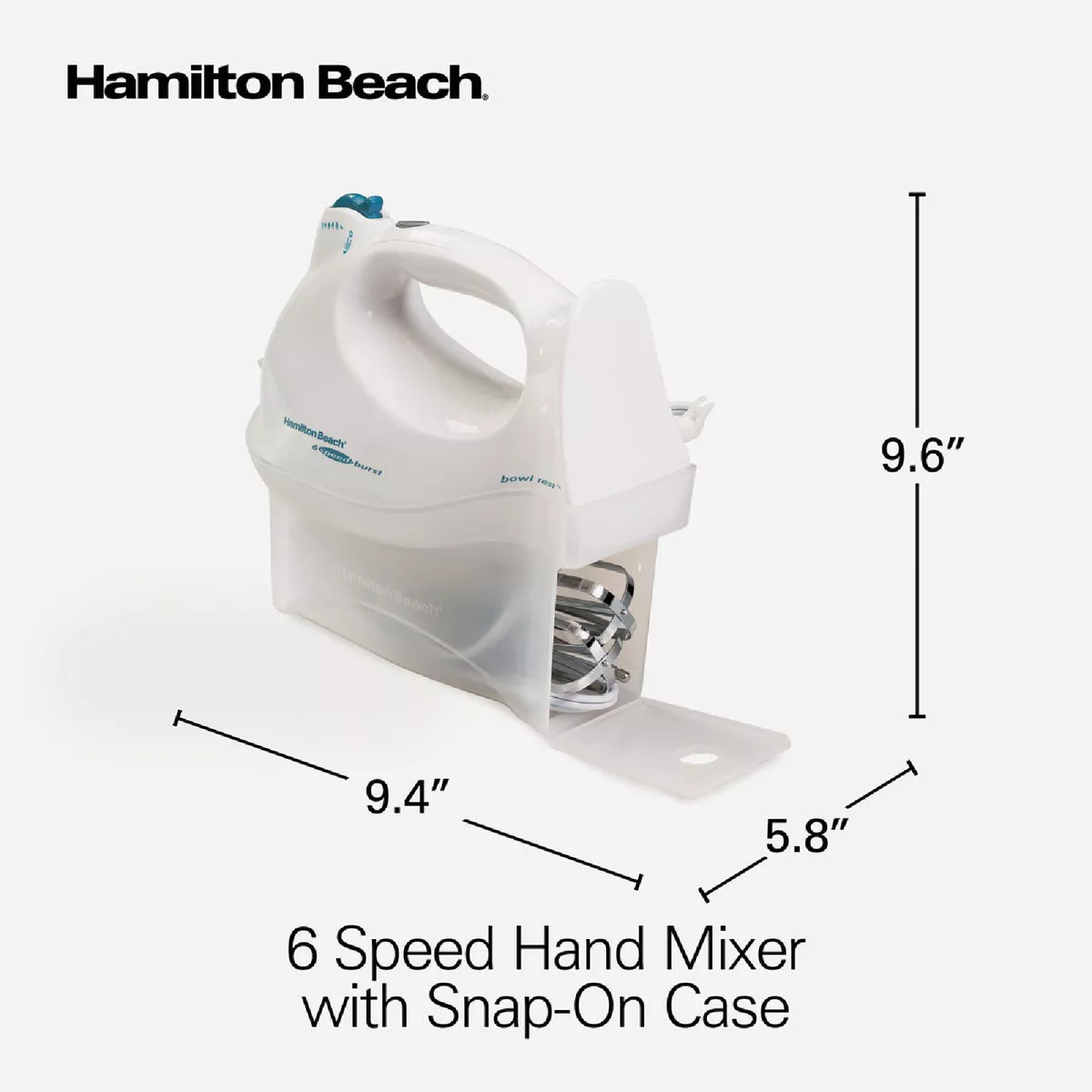 Hamilton Beach 6-Speed White Hand Mixer - photo 6