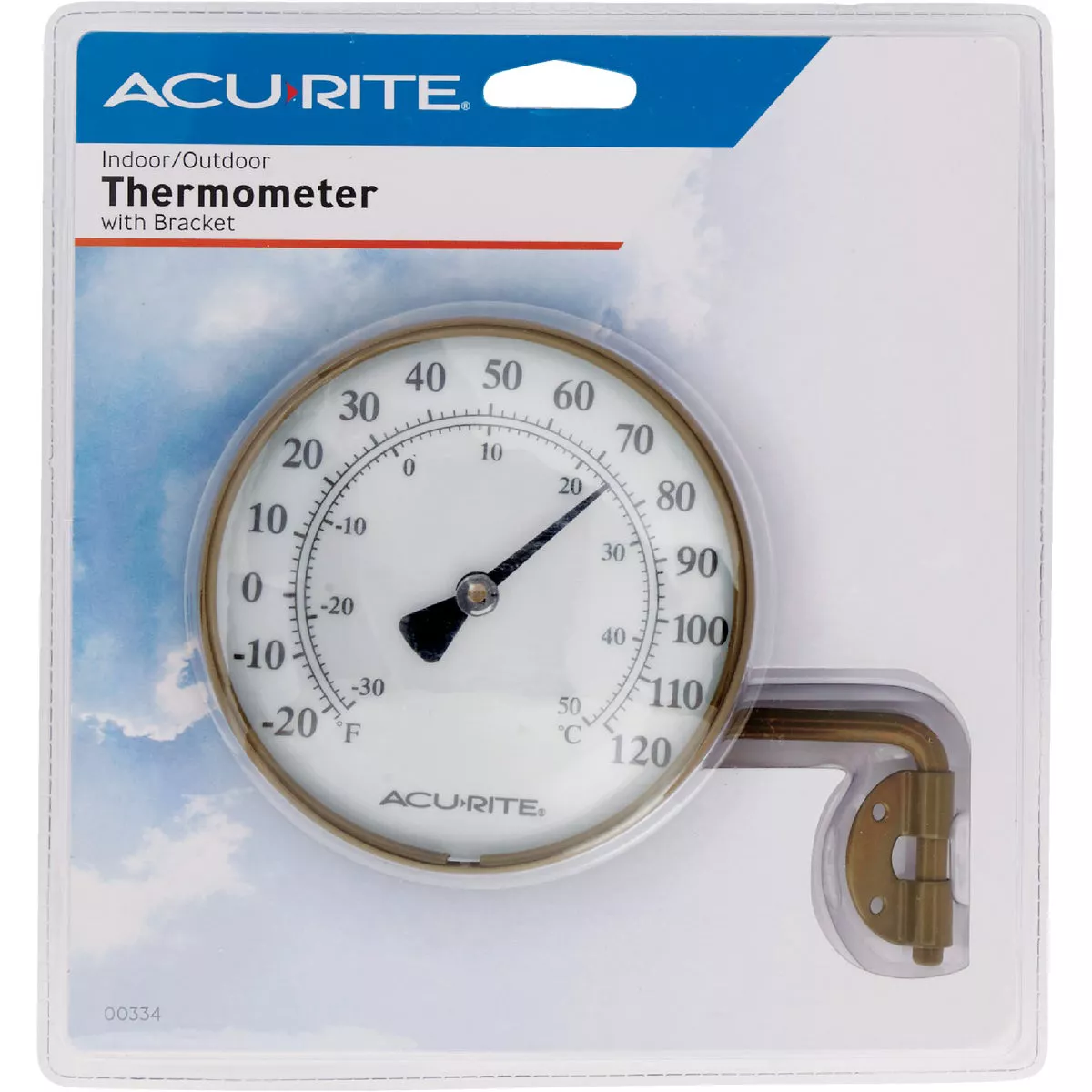 Acurite 4 In. Dia. Metal Dial Indoor & Outdoor Thermometer - photo 2