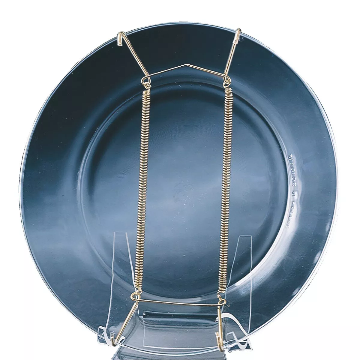 Tripar 14 In. to 20 In. Brass Wire Plate Hanger, 2 Lb. Weight Capacity
