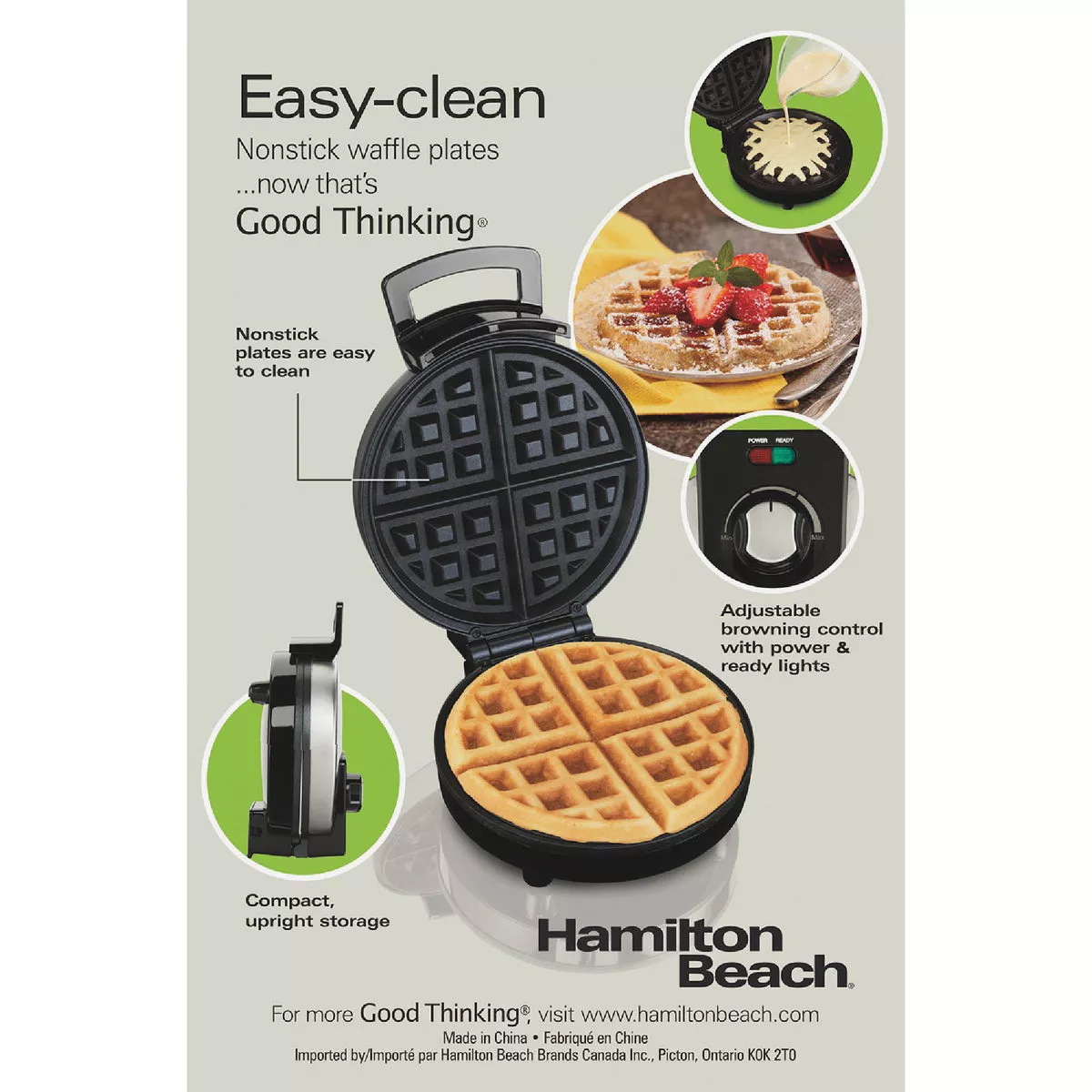 Hamilton Beach Belgian Waffle Maker - photo 2