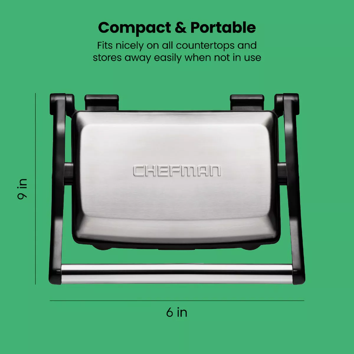 Chefman Electric Panini Press Grill and Gourmet Sandwich Maker (2 Slice) - photo 8